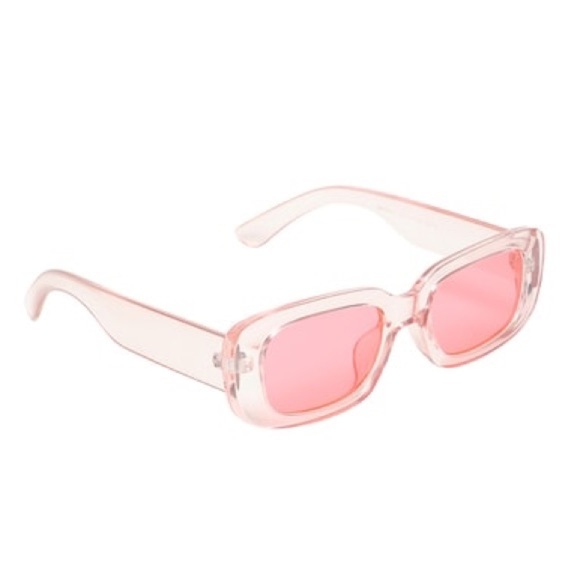 NWOT Nordstrom Rectangular Hot Pink Sunglasses OS main image 7